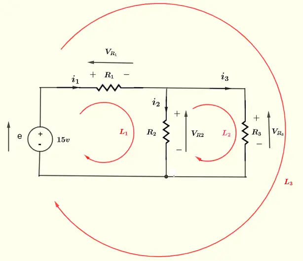 Kirchhoff's law of voltage example 3