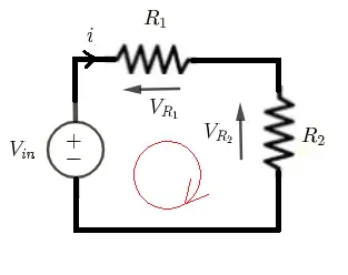 dc circuit with resistors in series
